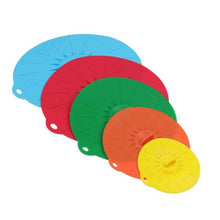 Load image into Gallery viewer, Zero-Waste Silicone Suction Lids (5pcs)