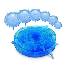 Load image into Gallery viewer, Zero-Waste Reusable Food and Container Lids (6 Piece Set)