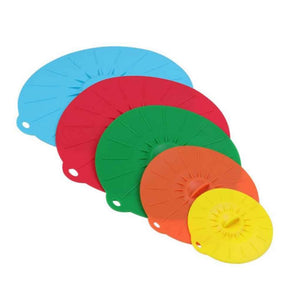 Zero-Waste Silicone Suction Lids (5pcs)