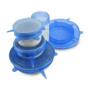 Zero-Waste Reusable Food and Container Lids (6 Piece Set)